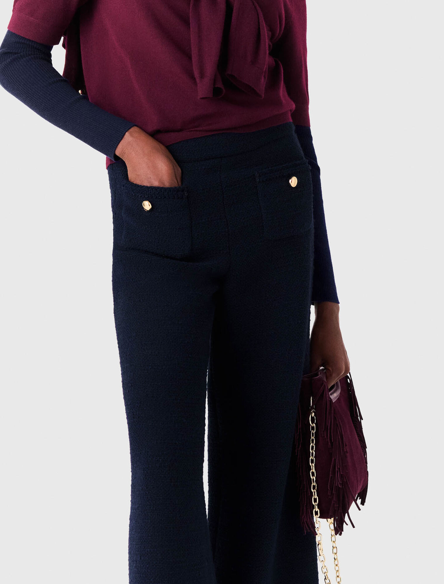 Pantalon en tweed
