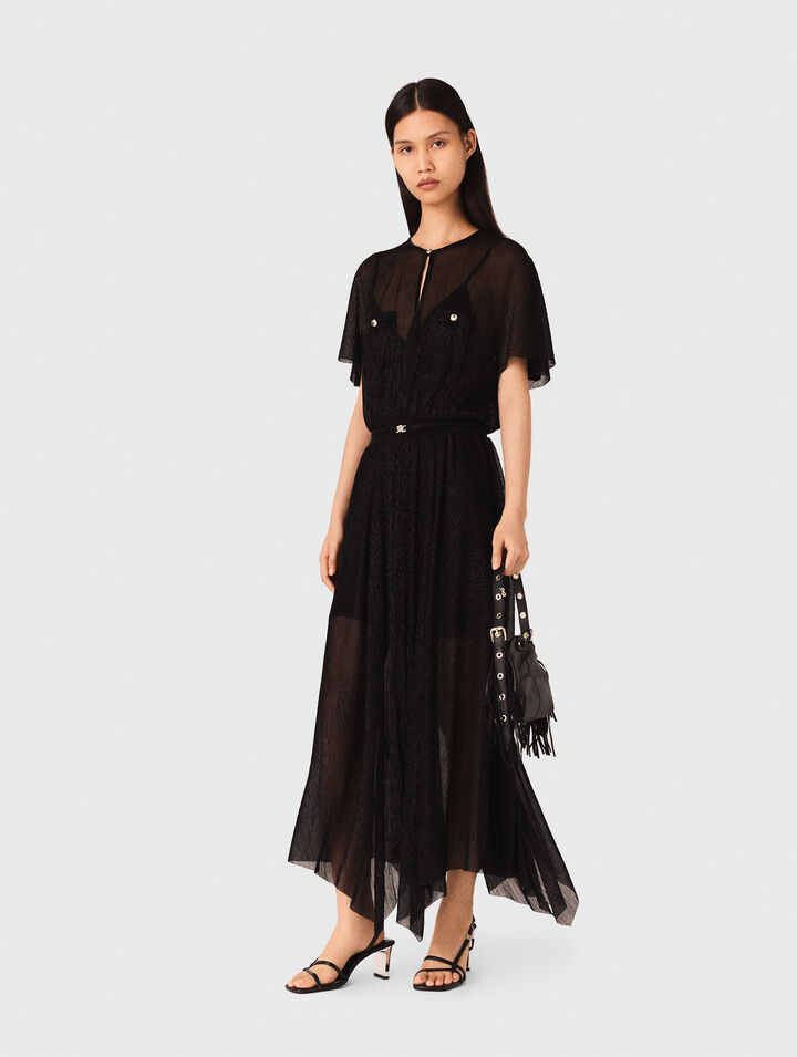 Robe longue métalisée