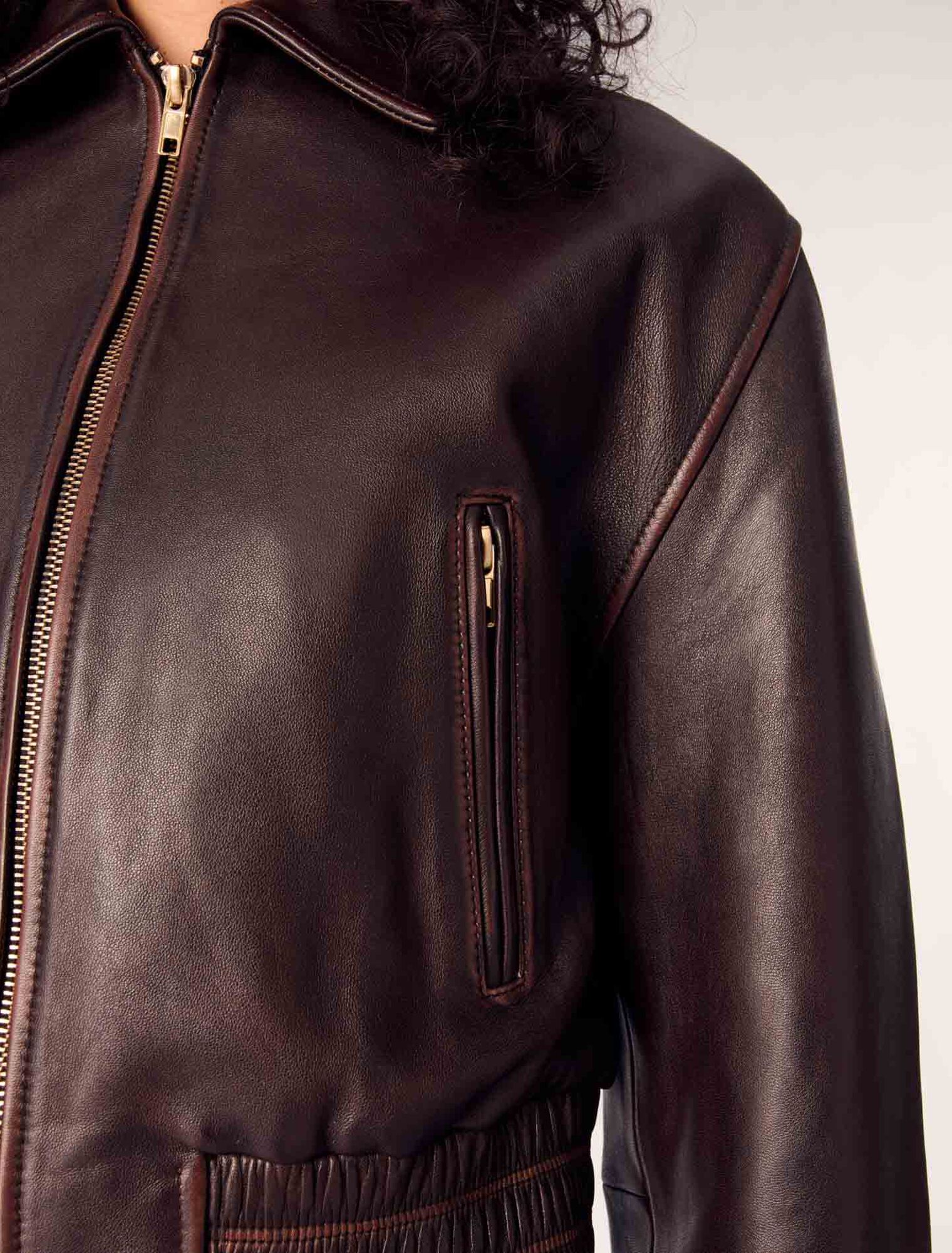 Blouson en cuir vintage