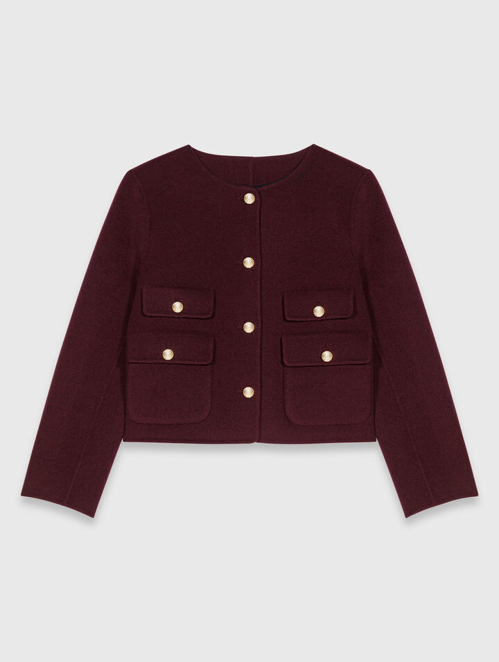 Veste courte double face reversible