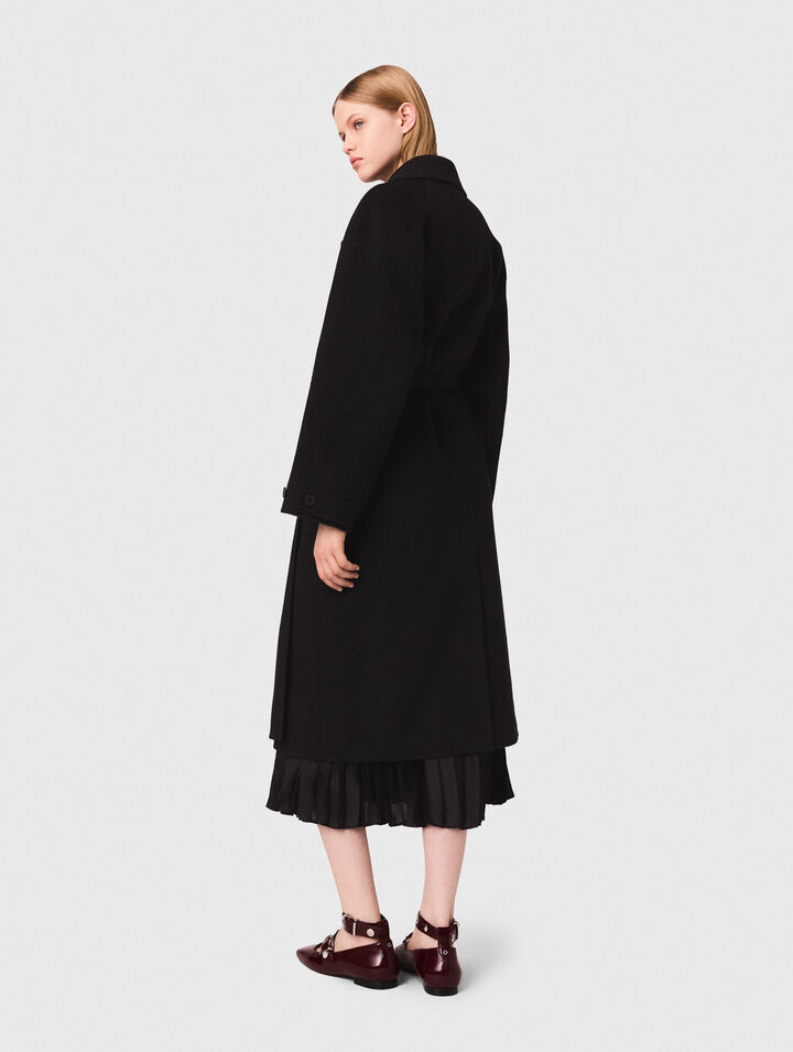 Manteau mi-long double face