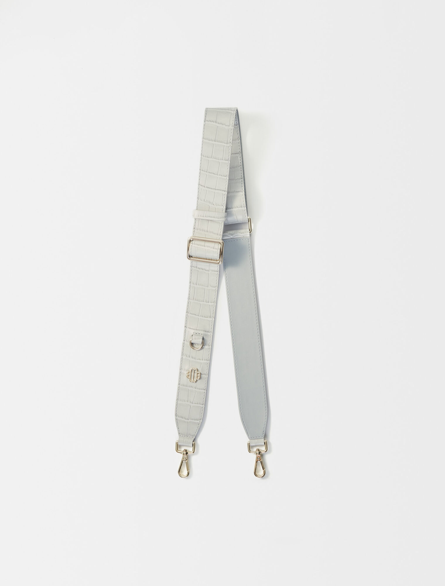 Bandoulière en cuir effet croco