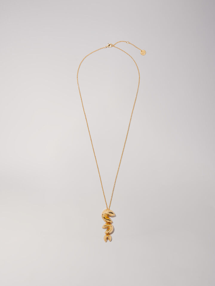 Collier long fortune cookie
