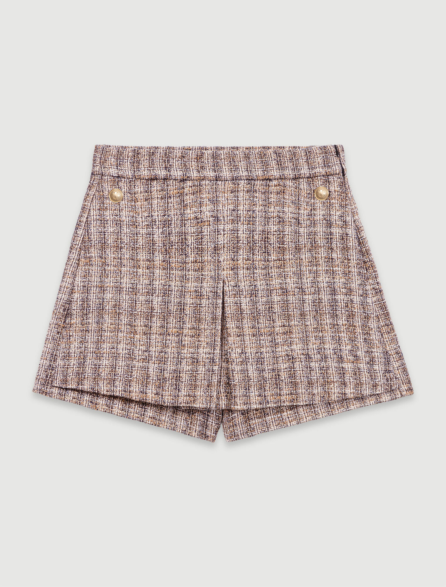 Short trompe l'œil en tweed