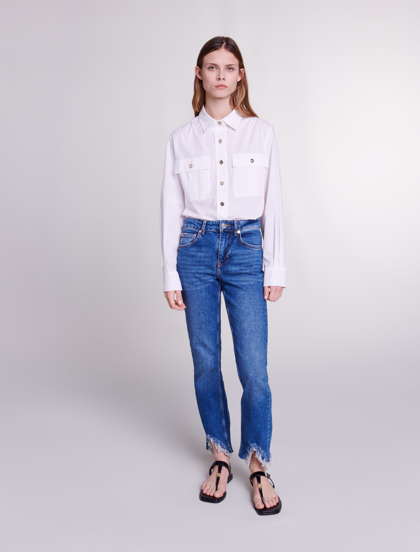 Jean slim déchiré shop