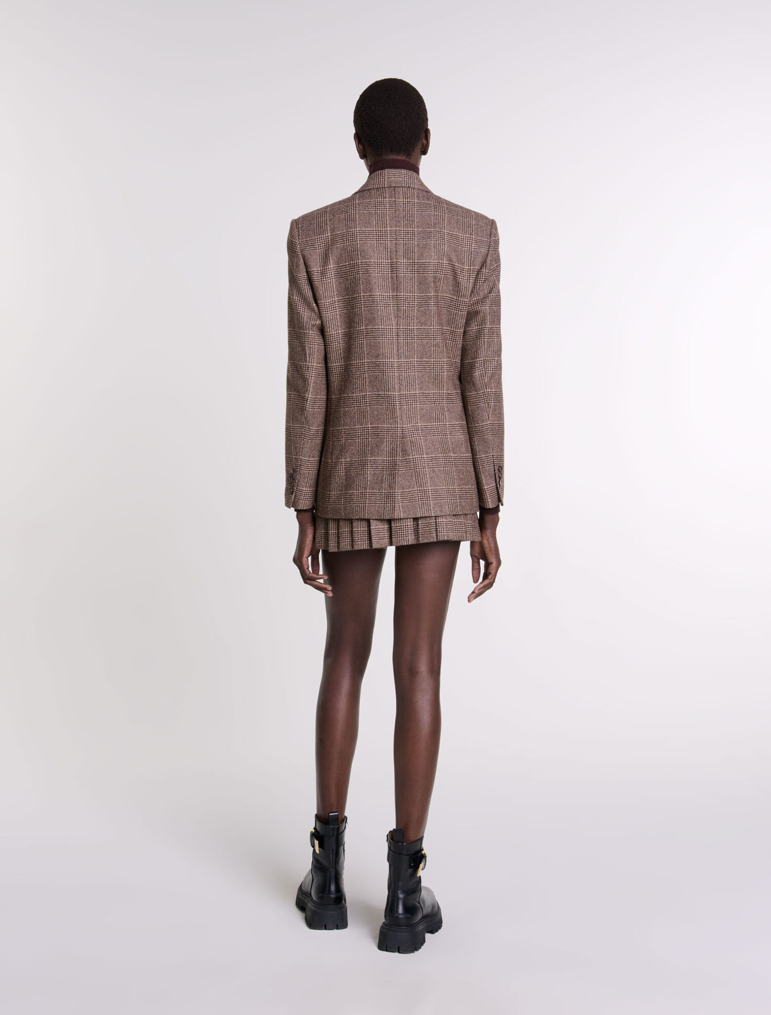 Veste de tailleur à carreaux