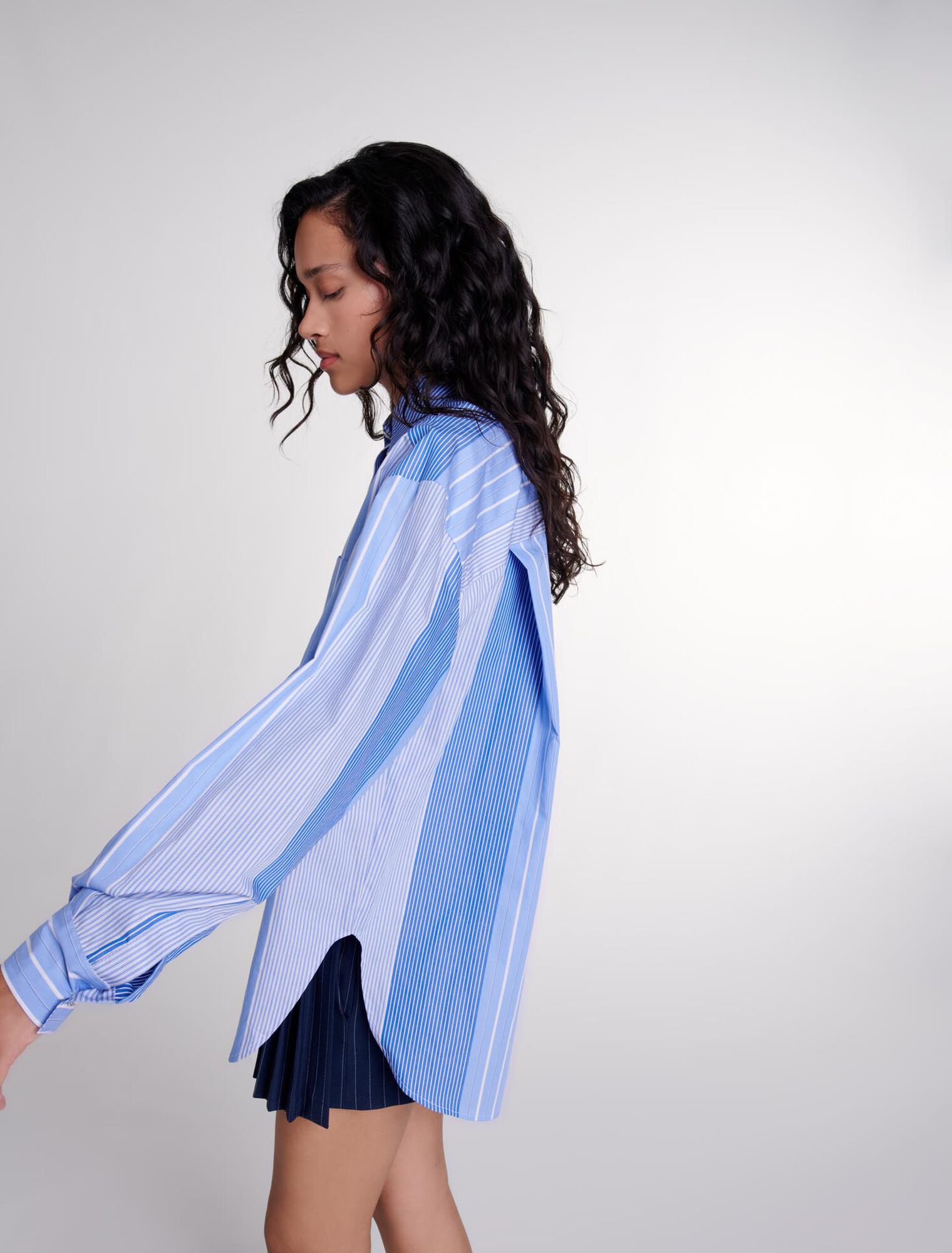 Chemise loose à rayures 
