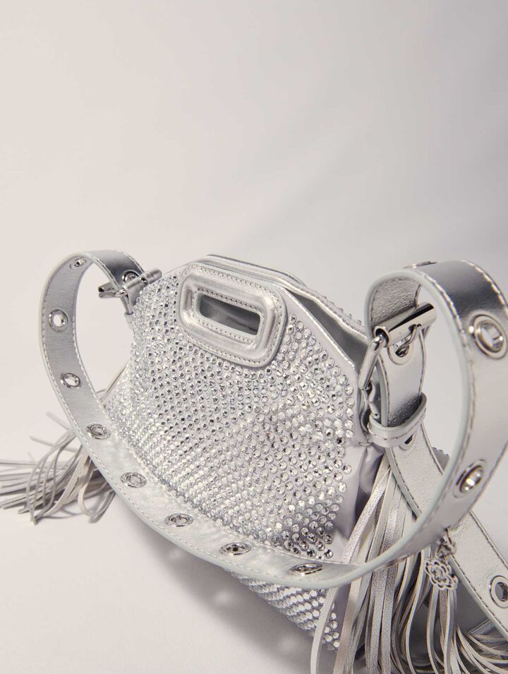 Sac Miss M Mini métal à strass