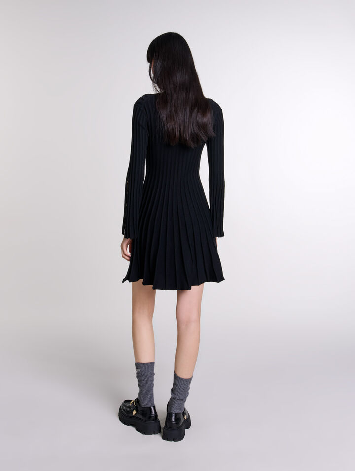 Robe courte en maille