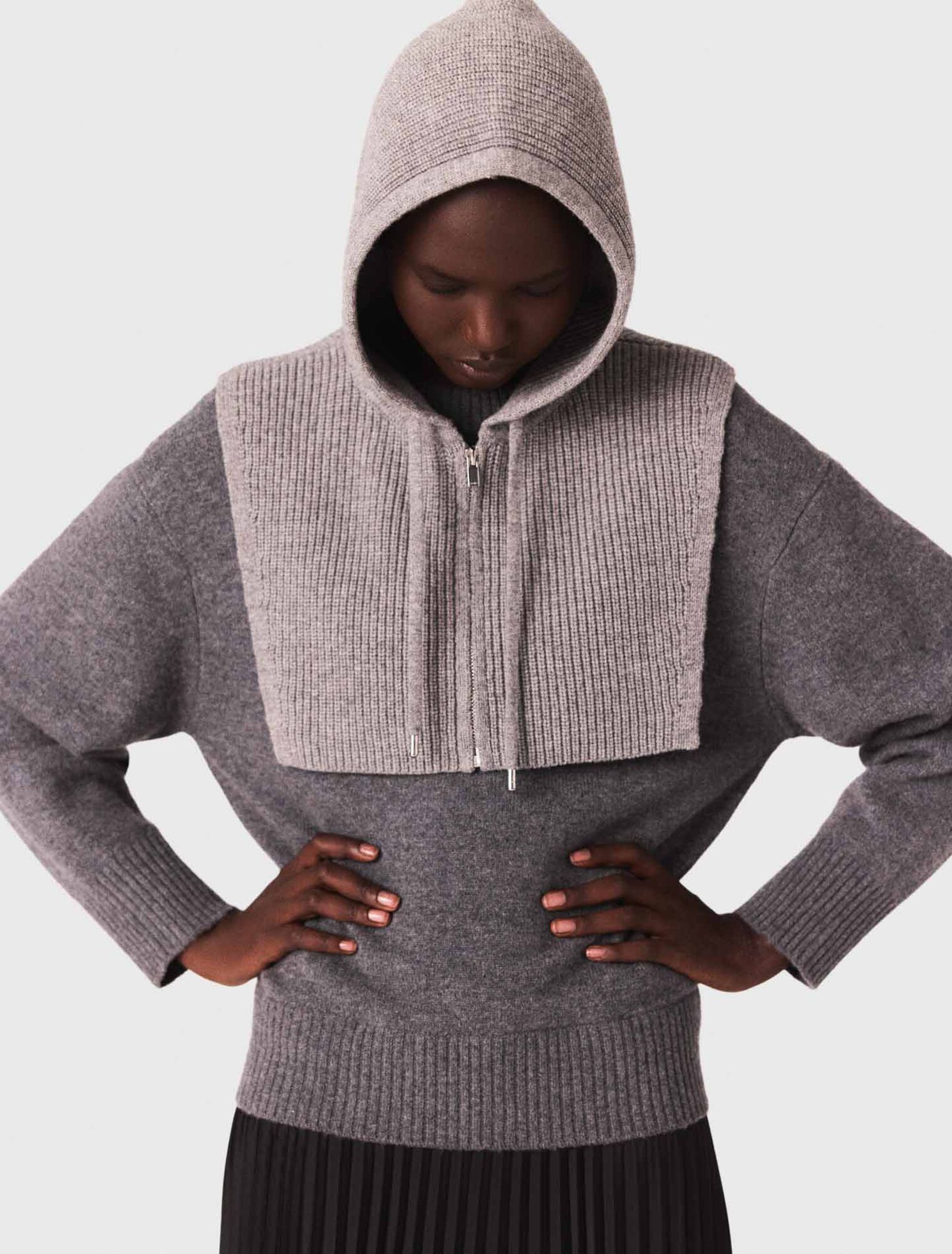 Robe longue bimatiere