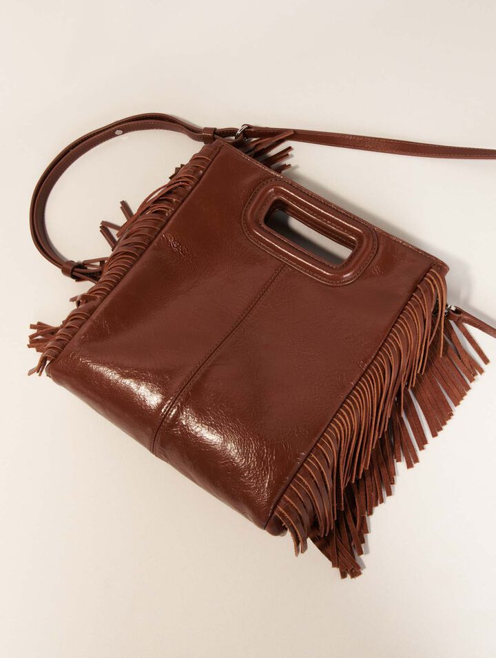Sac M en cuir craquelé