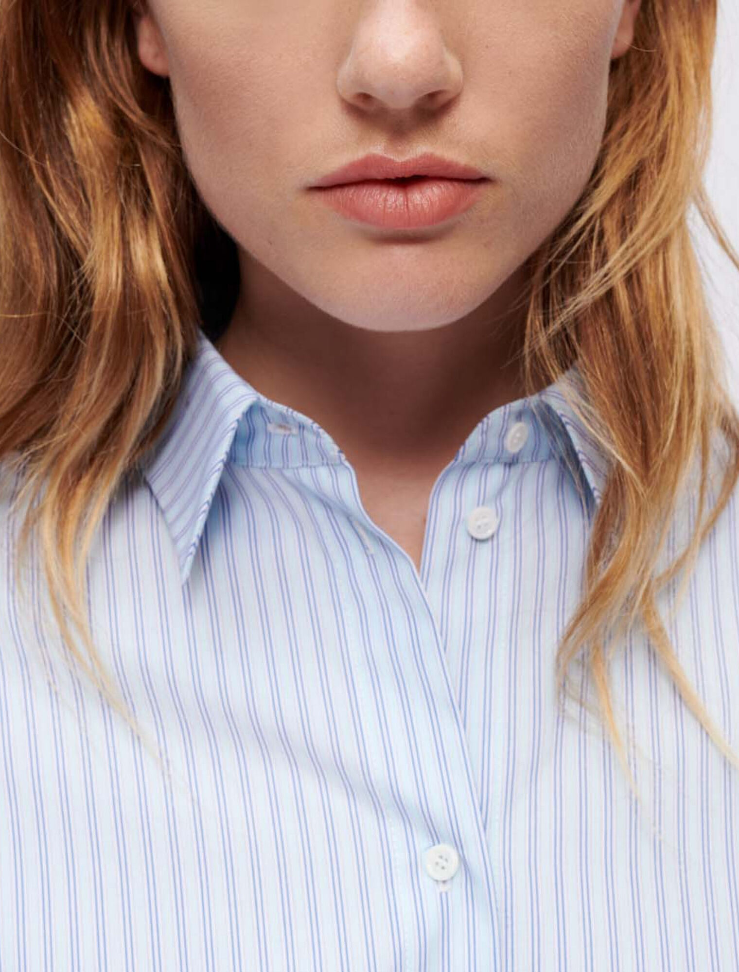 Robe chemise à rayures