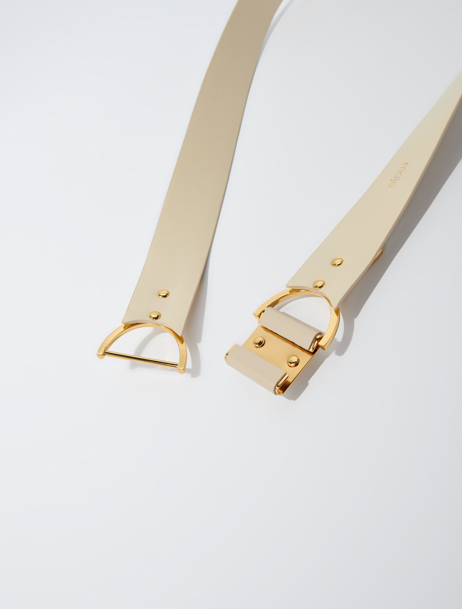 Ceinture en cuir lisse Clover