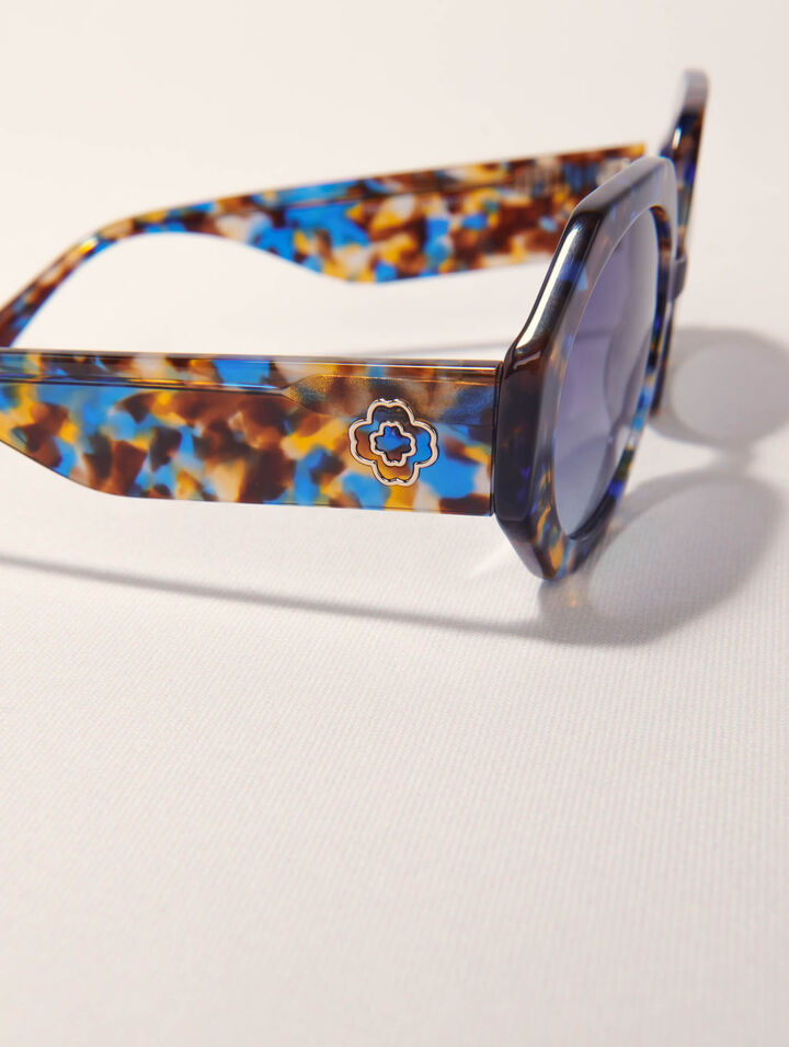 Lunettes rondes en acétate écaille