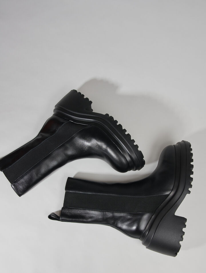 Bottines en cuir
