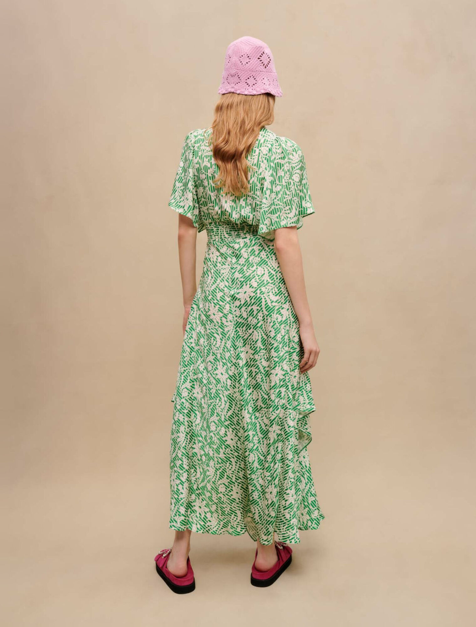 Robe longue asymétrique