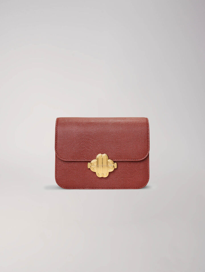 Sac Clover en cuir effet lézard