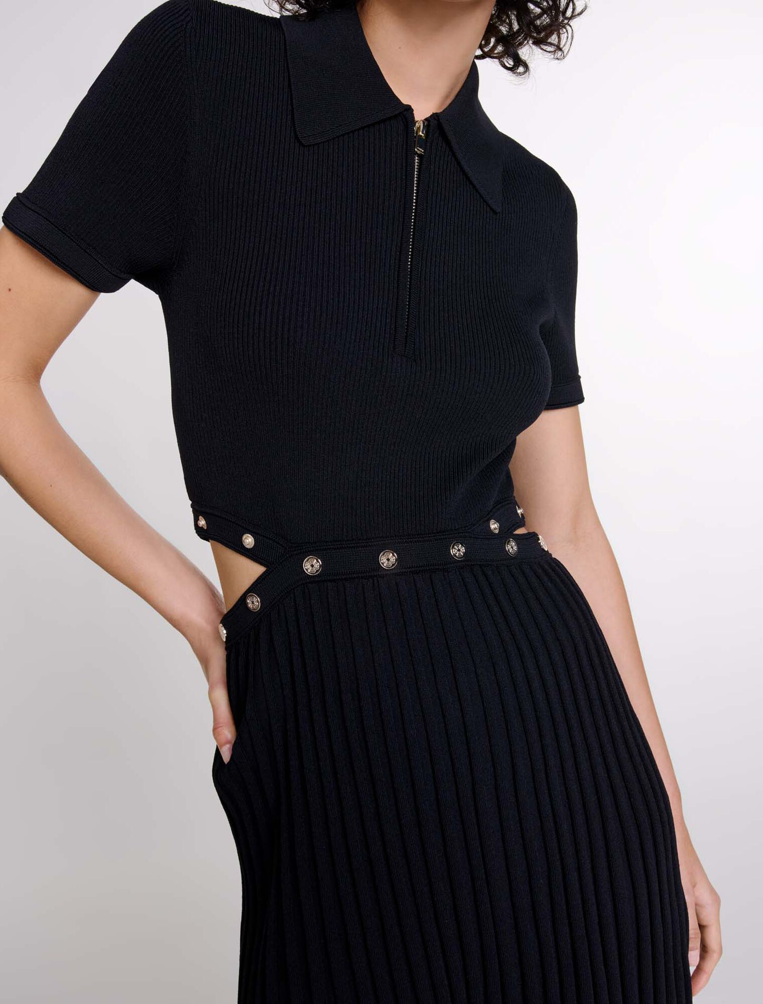 Robe courte en maille