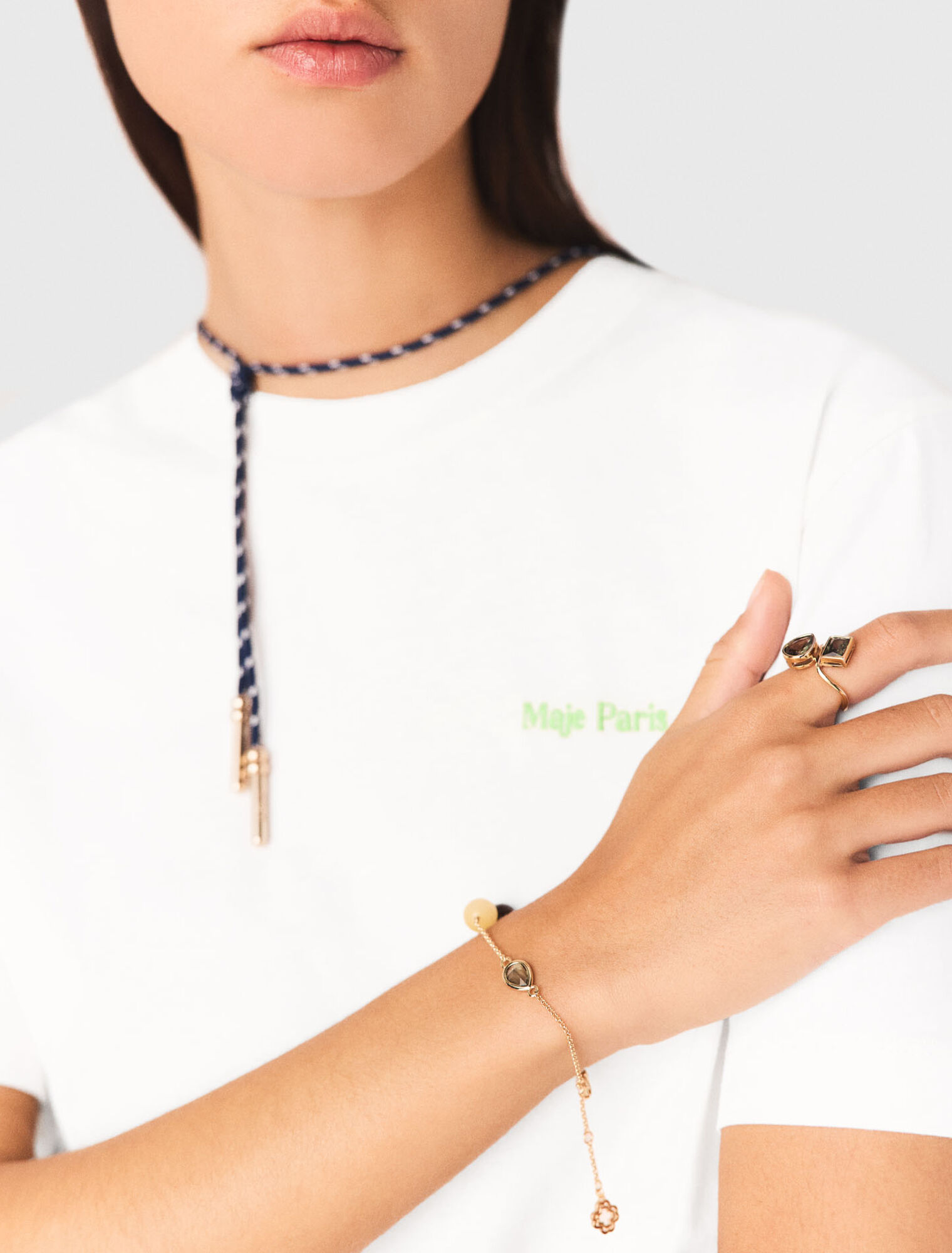 Bague &agrave; strass