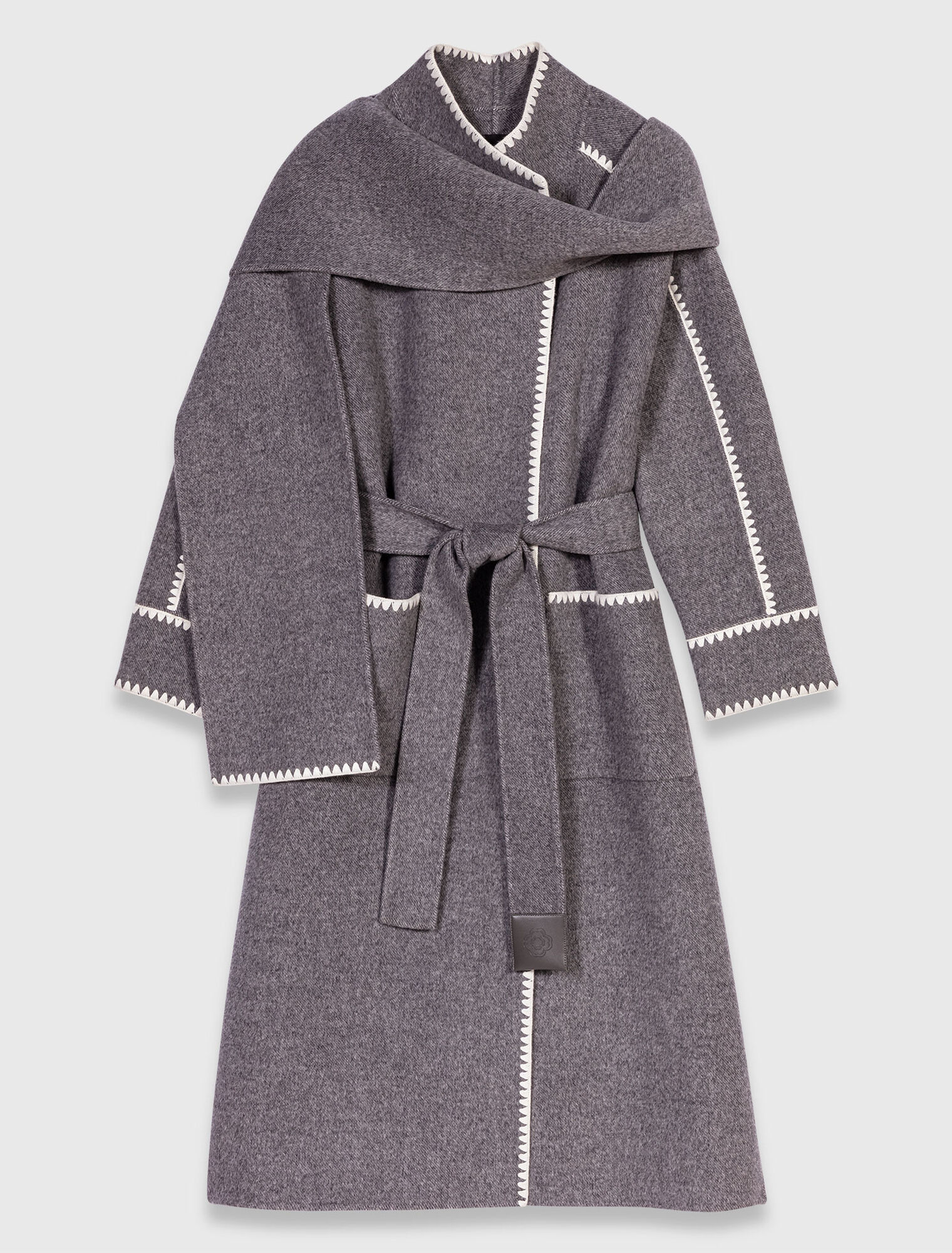 Manteau long double face