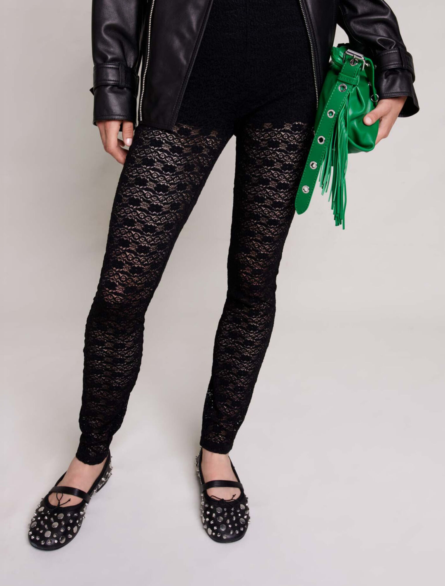 Legging en dentelle