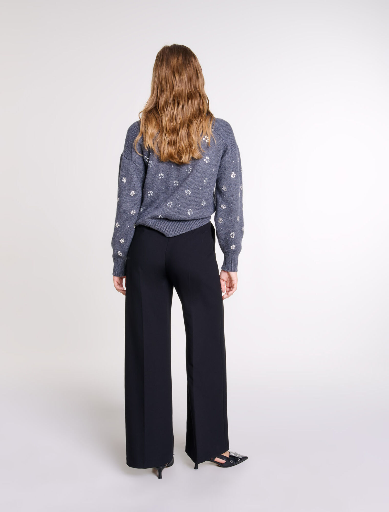 Pantalon large avec ceinture