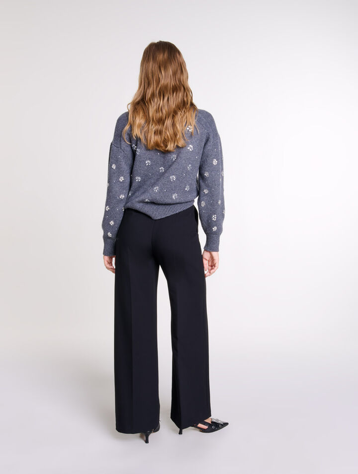 Pantalon large avec ceinture