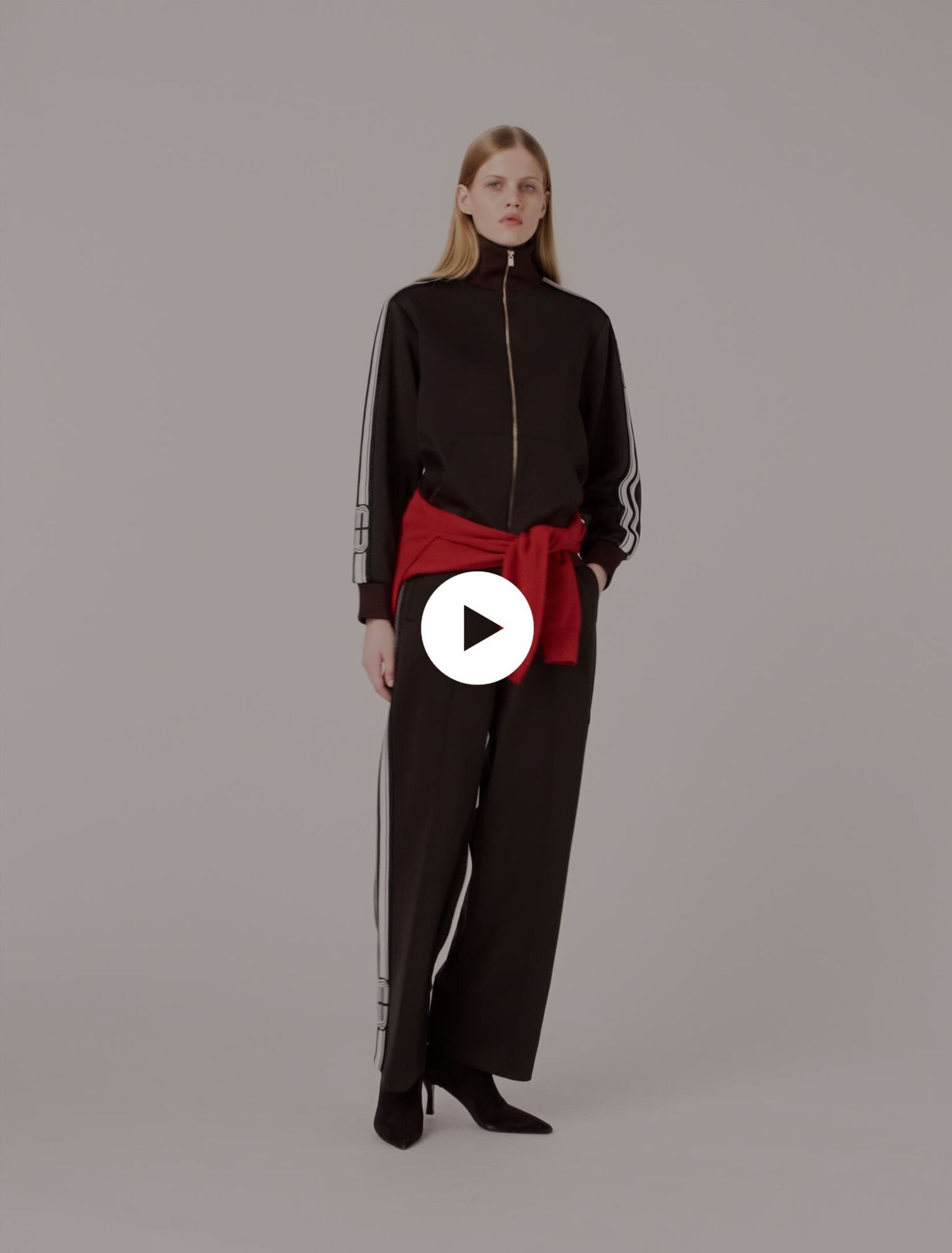 Sweatshirt avec bandes droites