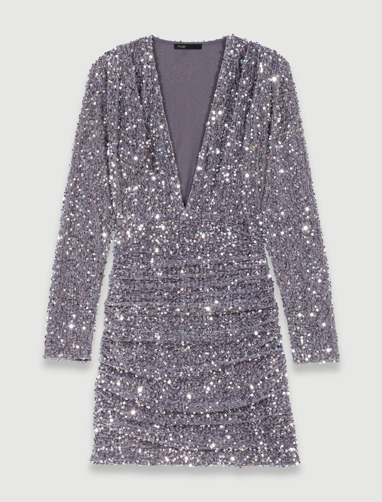 Robe en velours à sequins