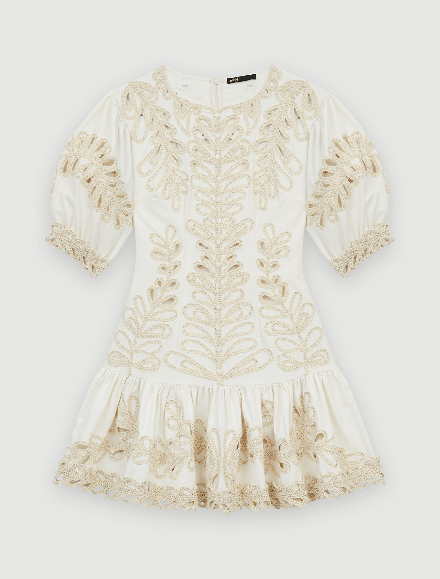 Robe courte brodée