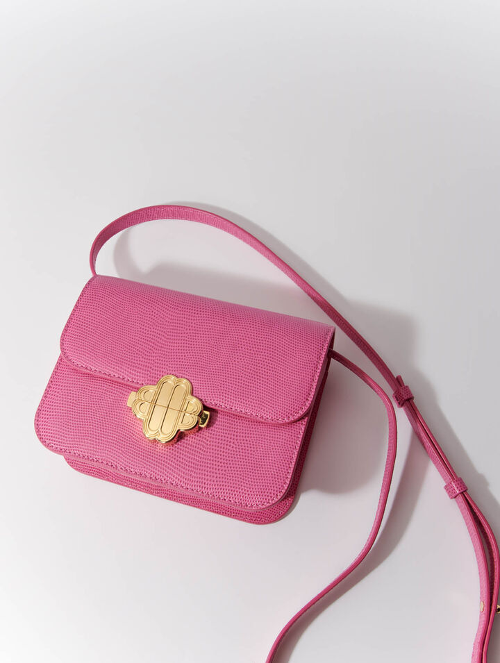 Sac Clover en cuir effet lézard