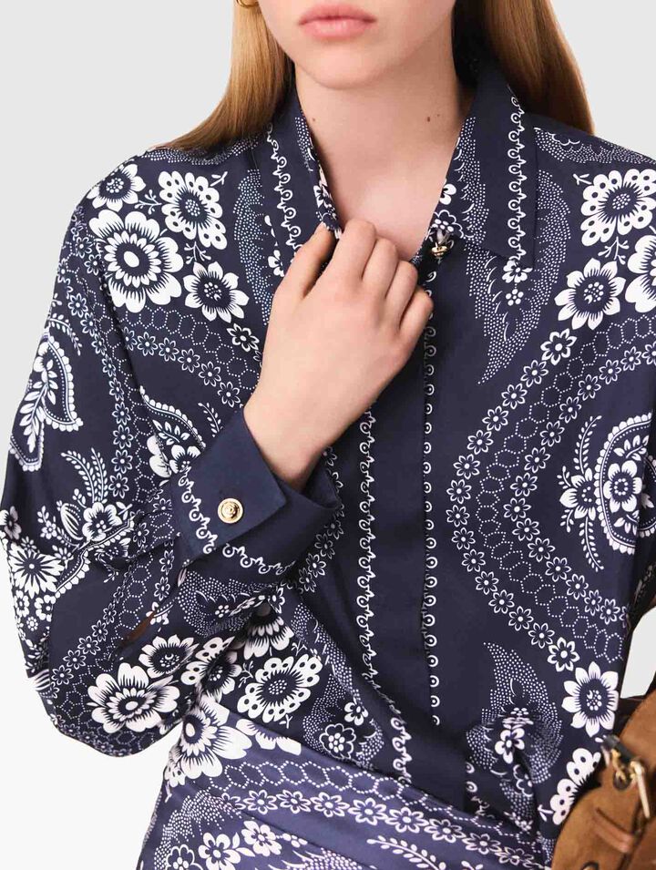 Chemise fluide imprimée