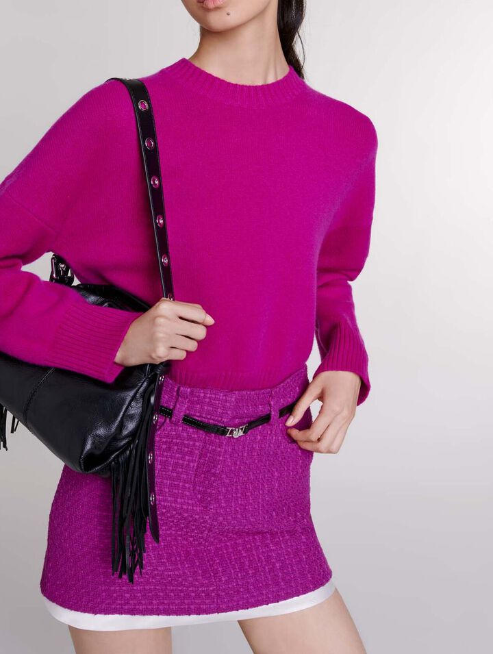 Mini-jupe en tweed
