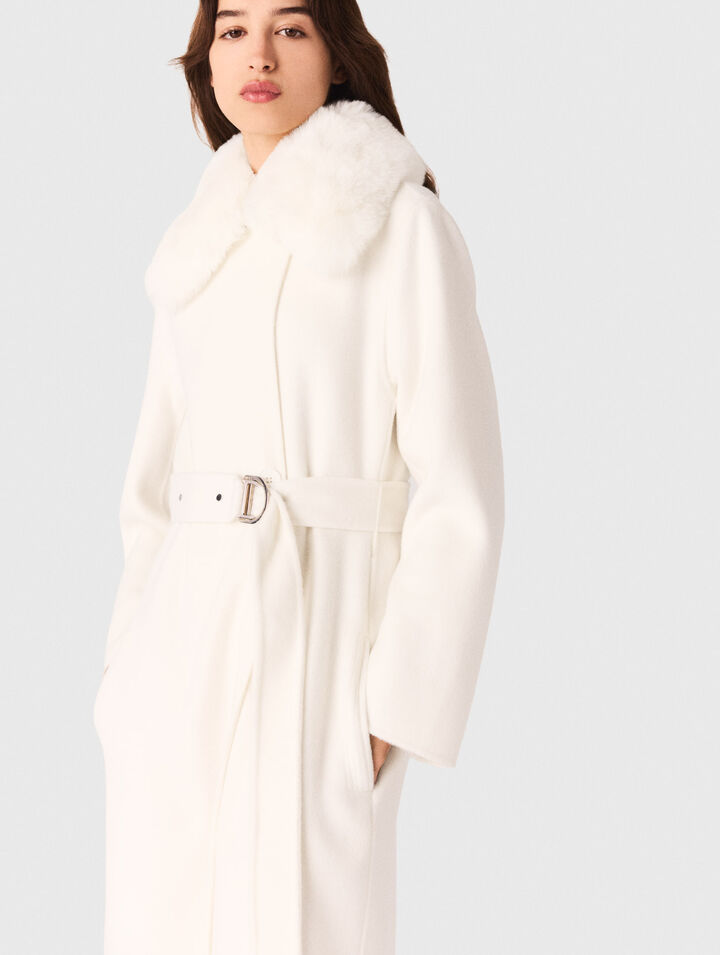 Manteau long double face