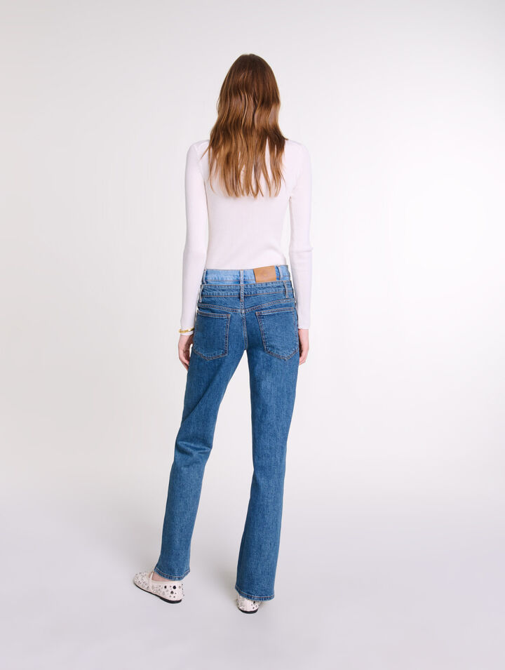 Jean double ceinture 