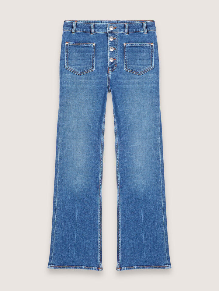 Jean denim à poches