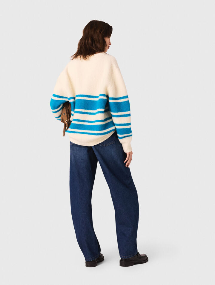 Pull ample en laine melangé