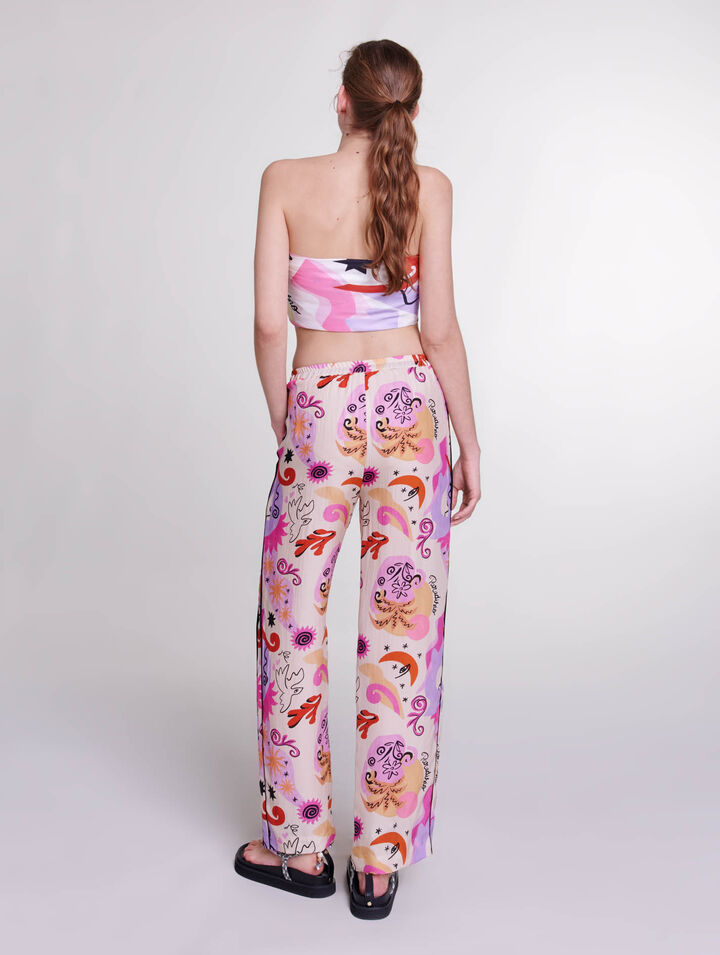 Pantalon en soie