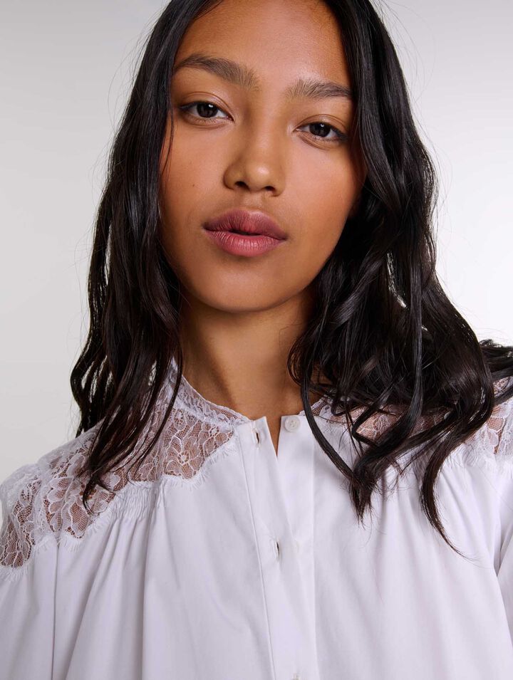 Chemise avec dentelle