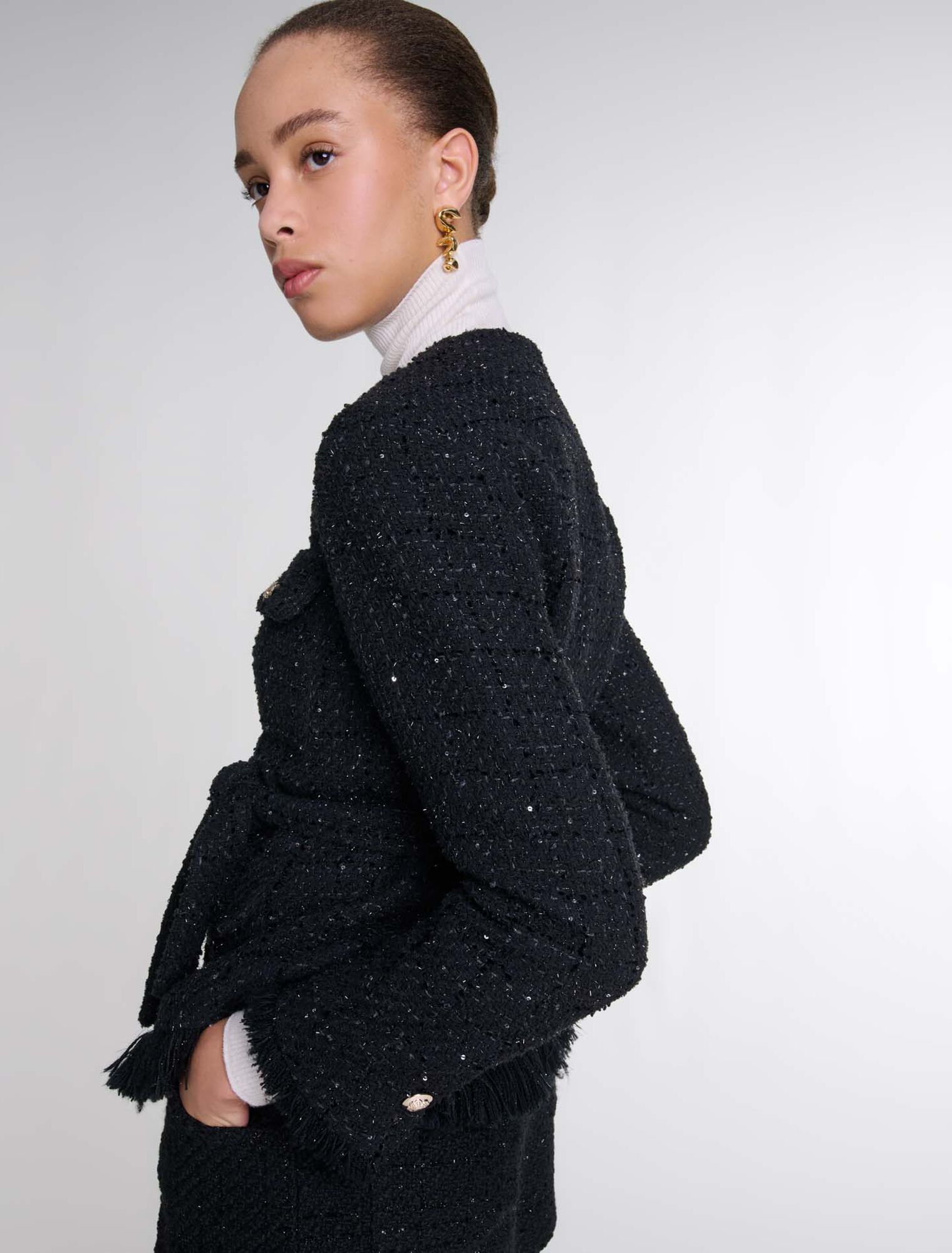 Veste en tweed sequins