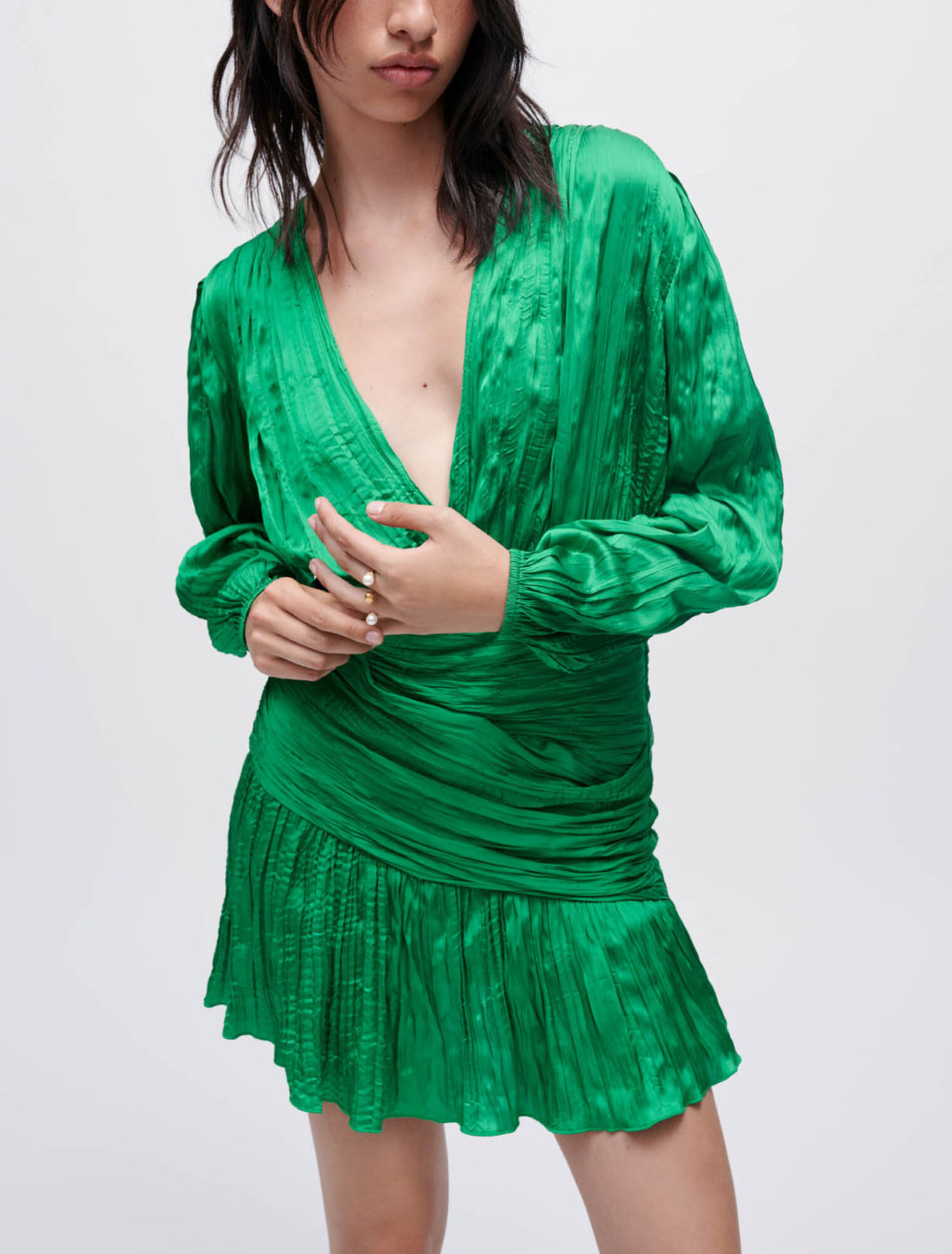 Robe près du corps en lamé