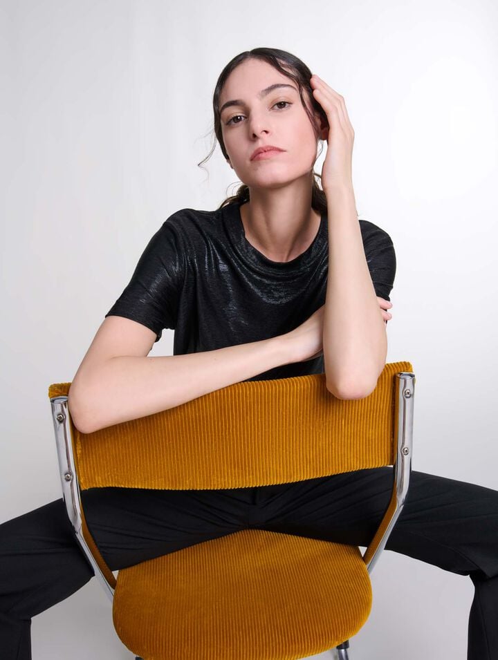Tee-shirt lamé