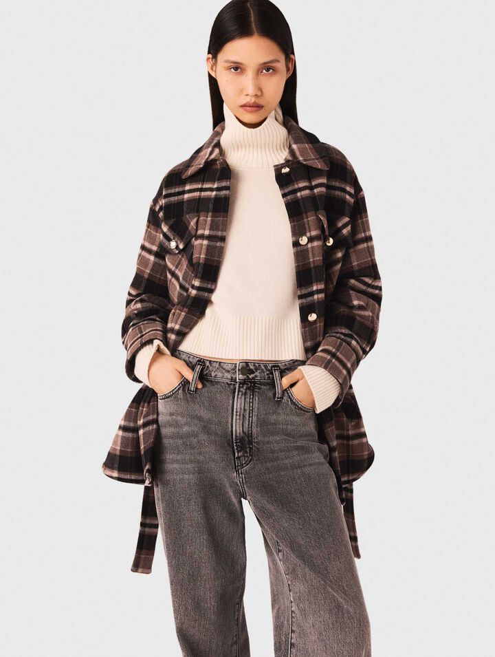 Manteau à carreaux
