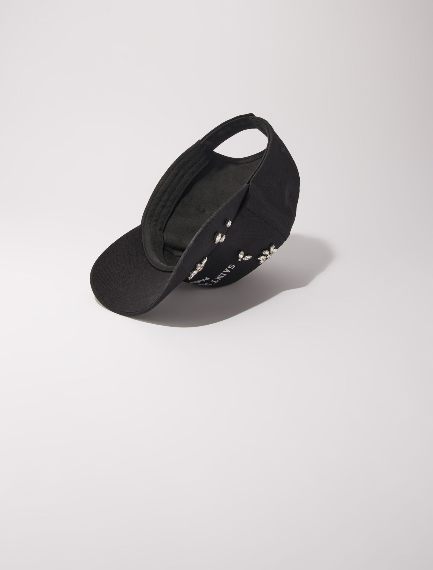 Casquette en coton et strass