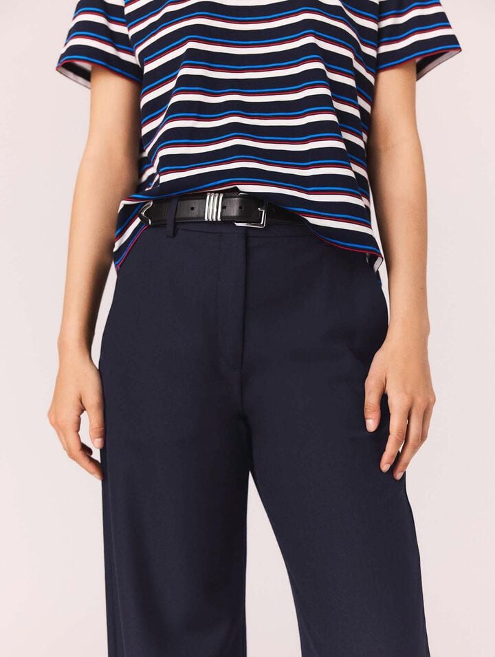Pantalon de tailleur avec pli