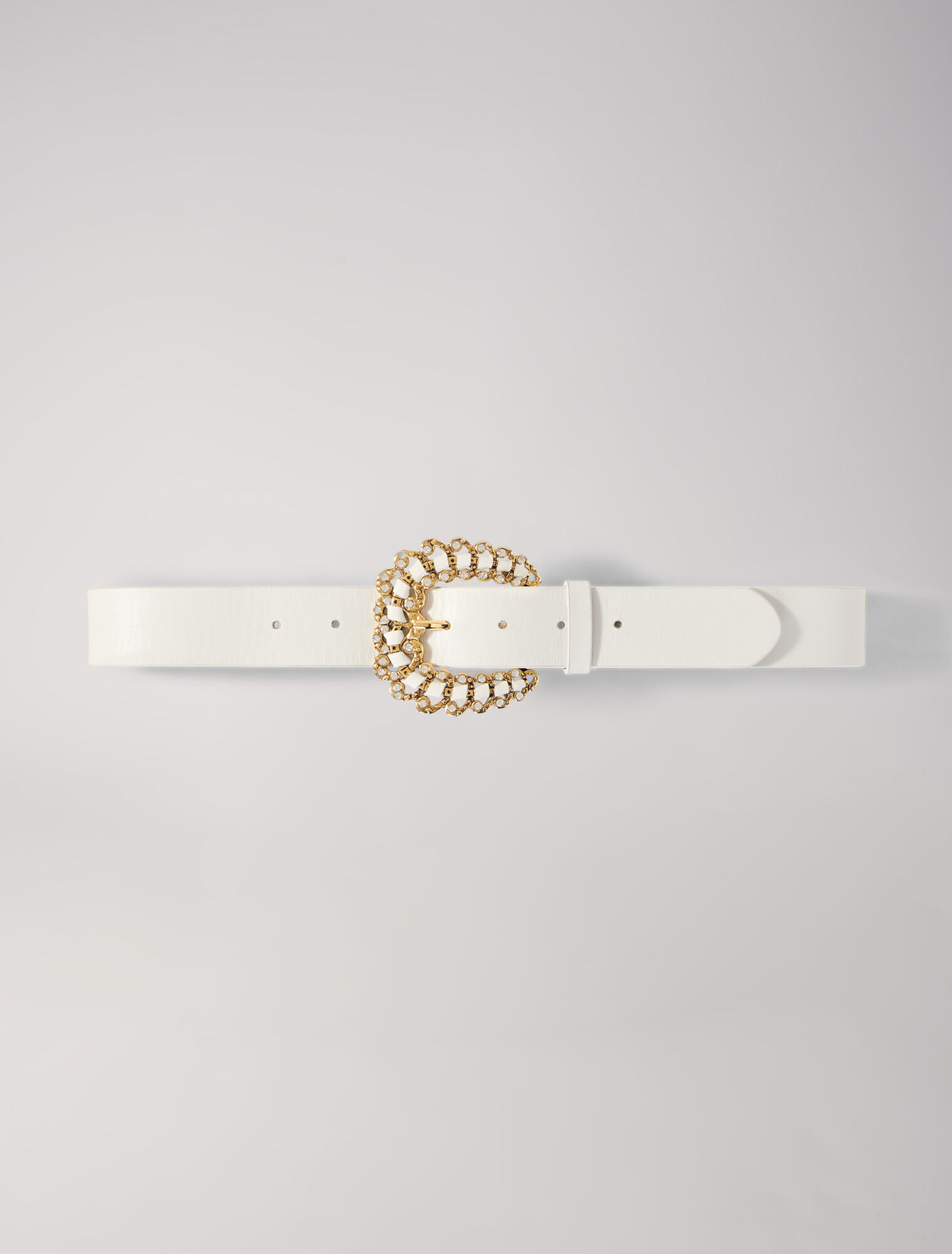 Ceinture à boucle strassée