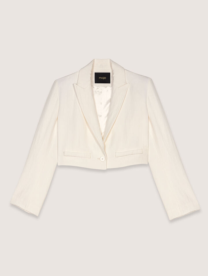 Veste de tailleur courte