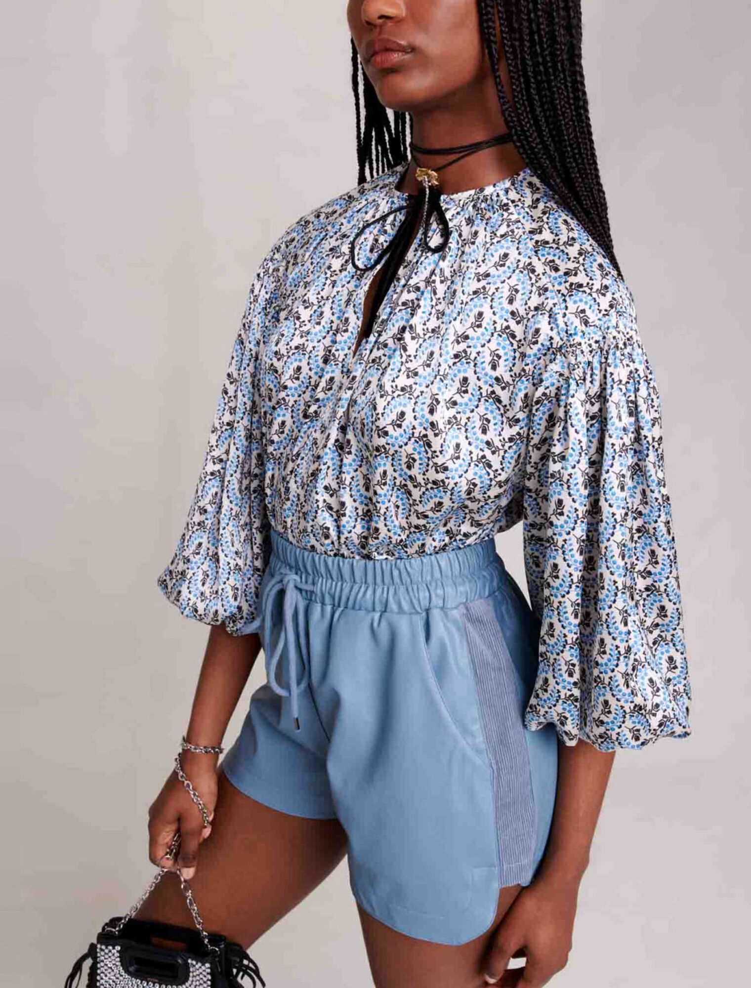 Short effet cuir