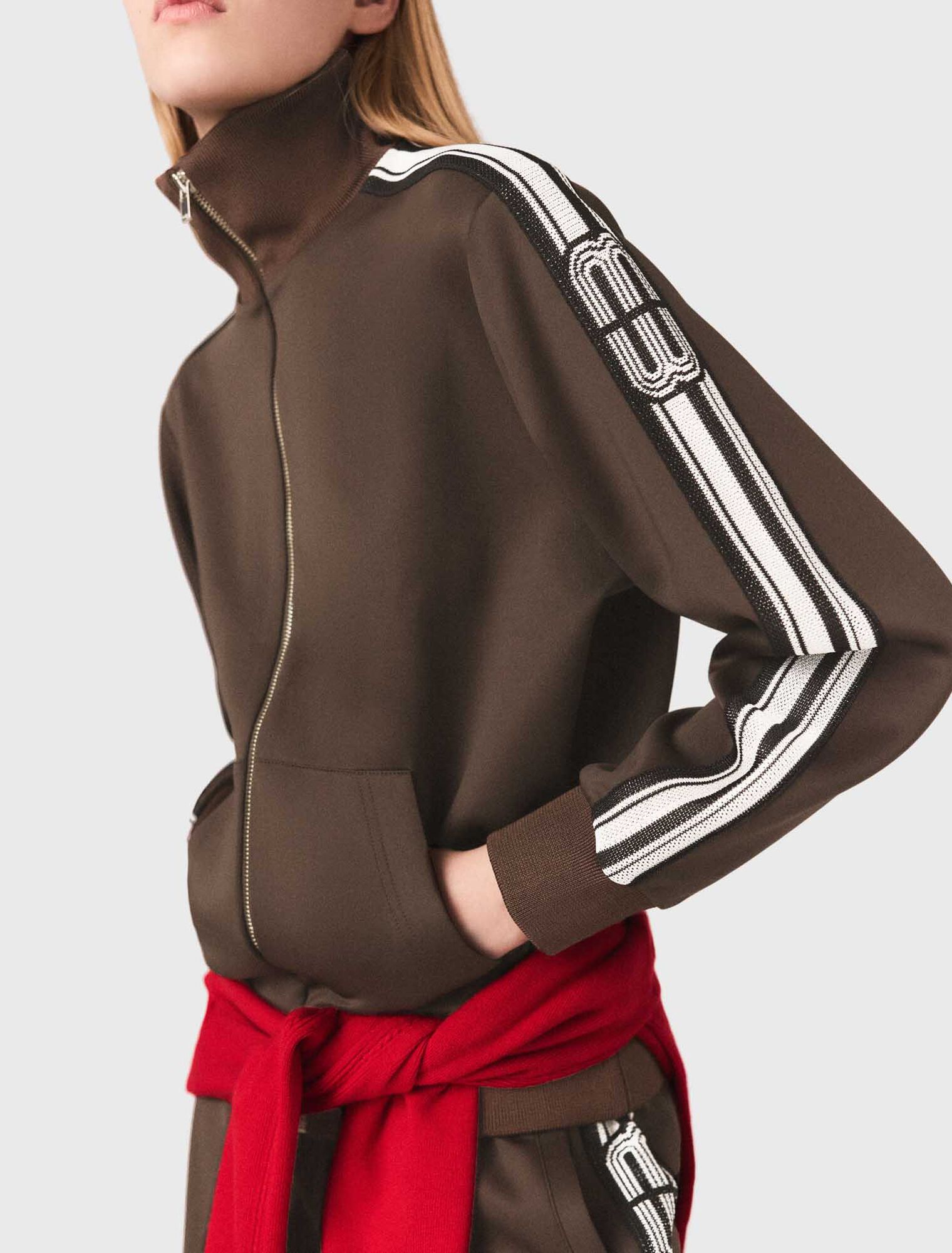 Sweatshirt avec bandes droites