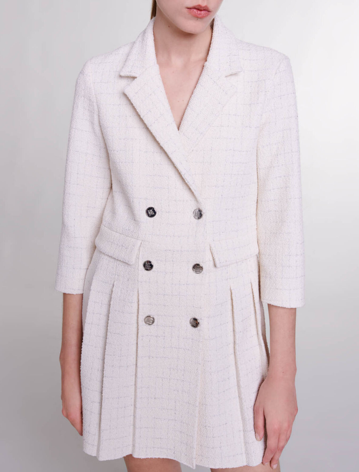 Robe courte boutonnée